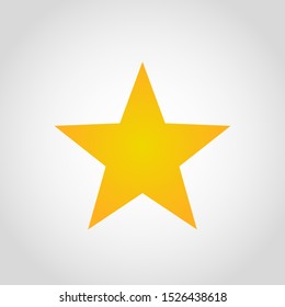 Star icon. Graphic template. Vector illustration