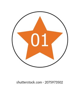 El icono estrella tiene un fondo blanco, puede escribir un mensaje.