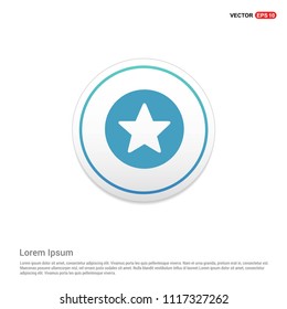 Star Icon Hexa White Background icon template - Free vector icon