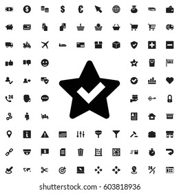 Star icon illustration isolated vector sign symbol. e-commerce icons vector set.