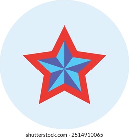 Star Icon or Illustration for Night Sky, Decorative Designs, and Celestial-Themed Projects, Highlighting Brightness and Symbolism