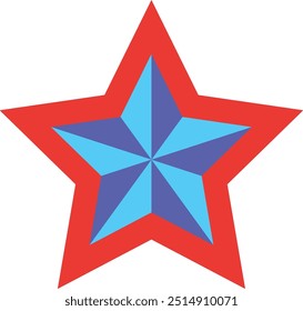 Star Icon or Illustration for Night Sky, Decorative Designs, and Celestial-Themed Projects, Highlighting Brightness and Symbolism