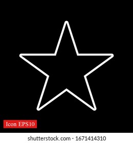 Star icon illustration in trendy style