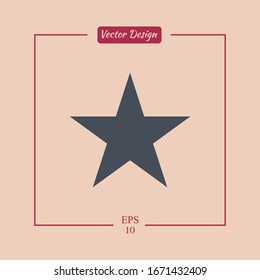 Star icon illustration in trendy style
