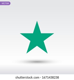 Star icon illustration in trendy style