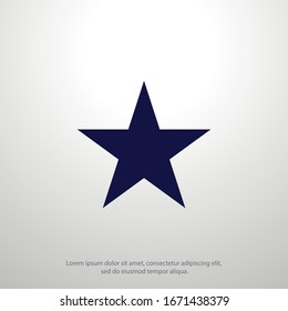 Star icon illustration in trendy style