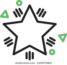 Star Icon image. Suitable for mobile application.
