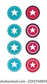 Star icon inside a round object