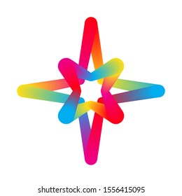 Star icon isolated. Colorful vector star icon. Abstract Star