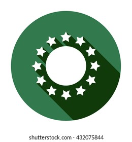 Star  icon,  isolated. Flat  design.