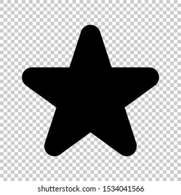 star icon isolated on a transparent background	