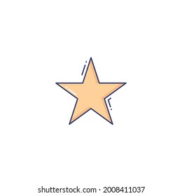 star Icon Isolated On White Background