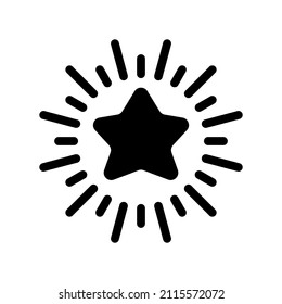 Star icon isolated on white background