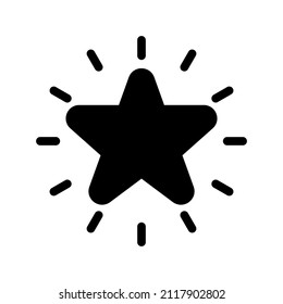 Star icon isolated on white background