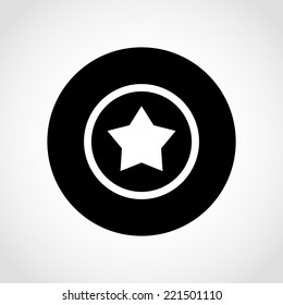 Star Icon Isolated on White Background