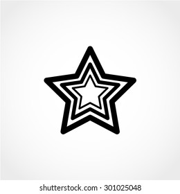 Star Icon Isolated on White Background