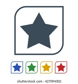 Star icon isolated on white background. vector illustration icon
