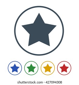 Star icon isolated on white background. vector illustration icon
