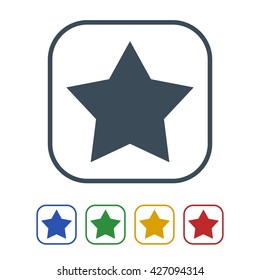 Star icon isolated on white background. vector illustration icon
