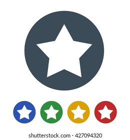 Star icon isolated on white background. vector illustration icon
