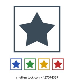 Star icon isolated on white background. vector illustration icon
