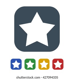 Star icon isolated on white background. vector illustration icon
