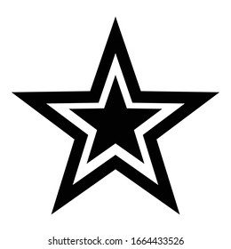 ilustración vectorial aislada de icono de estrella