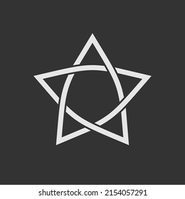 Star icon isolated. Vector illustration
