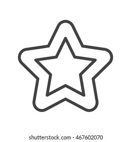 A star icon in line