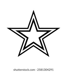 star icon line art vector