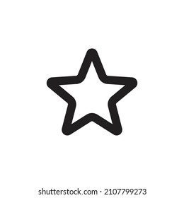Star icon in line. vector illustration
