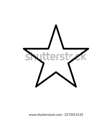 Star icon in liner stroke style