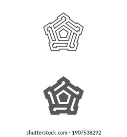 Star icon logo Concept creative symbol minimalist abstract  vector illustration