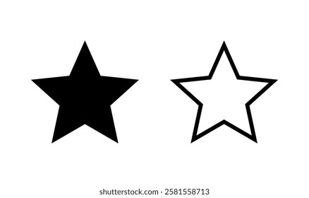 Star icon logo design. rating sign and symbol. favourite star icon