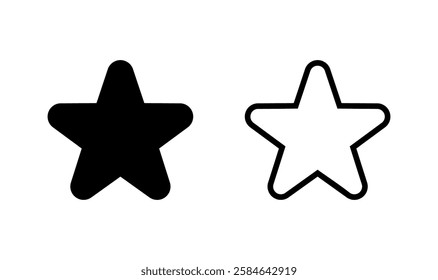 Star icon logo design. rating sign and symbol. favourite star icon