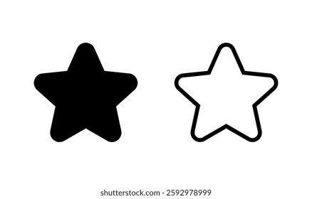 Star icon logo design. rating sign and symbol. favourite star icon