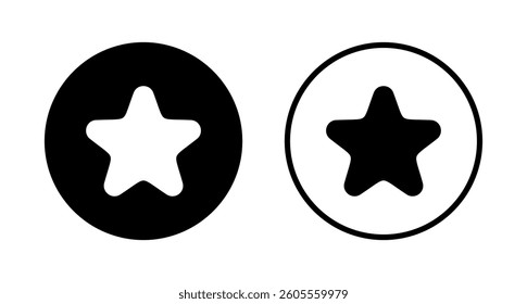Star icon logo design. rating sign and symbol. favourite star icon