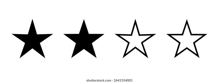 Star icon logo design. rating sign and symbol. favourite star icon