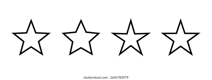 Star icon logo design. rating sign and symbol. favourite star icon
