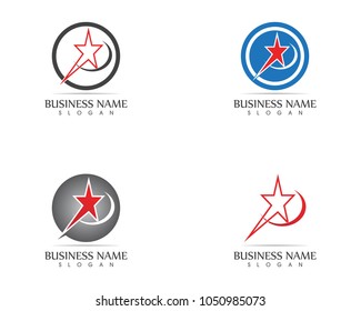 Star icon logo design stylized