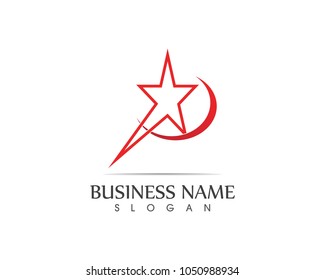 Star icon logo design stylized
