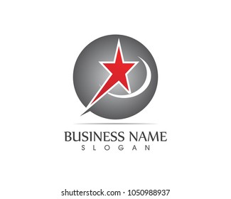 Star icon logo design stylized