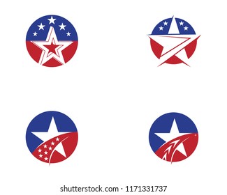 Star icon logo design vector template