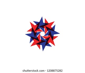 Star icon logo design vector
