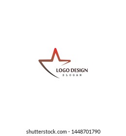 Star icon logo design vector template