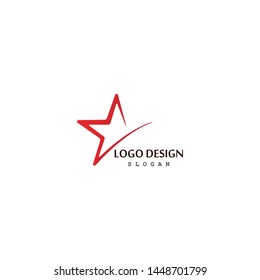 Star icon logo design vector template