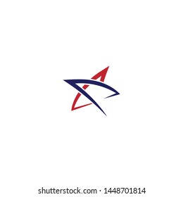 Star icon logo design vector template
