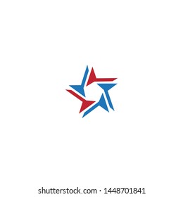 Star icon logo design vector template