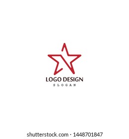 Star icon logo design vector template