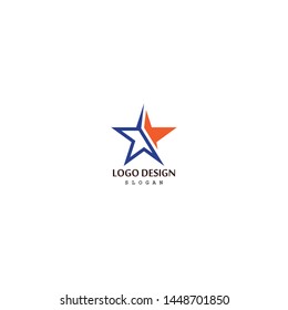 Star icon logo design vector template